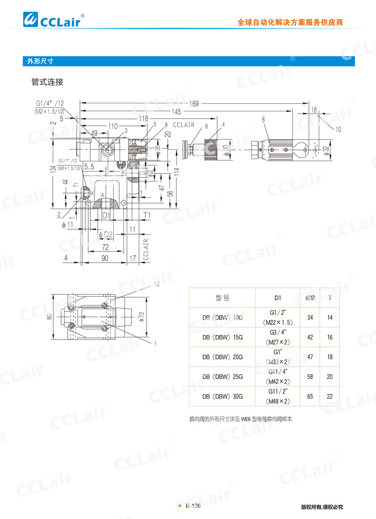 DB,DBW 50型先導式溢流閥,電磁溢流閥-7