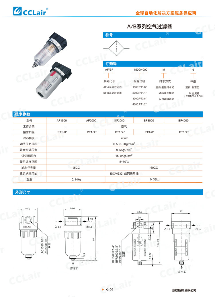 A、B系列空氣過濾器