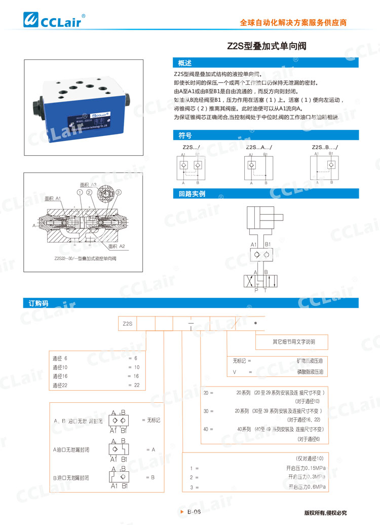 Z2S型疊加式單向閥-1